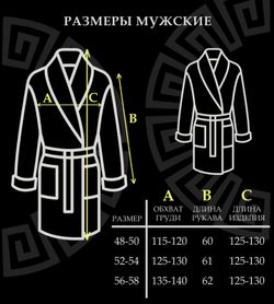 Халат жаккардовый со стеганными бортами