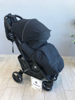 Коляска прогулочная Babalo 2024 черный текстиль на черной раме