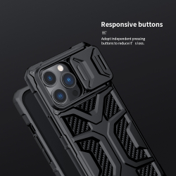 Противоударный чехол от Nillkin с защитной шторкой для камеры на iPhone 13 Pro, серии Adventurer Pro Case