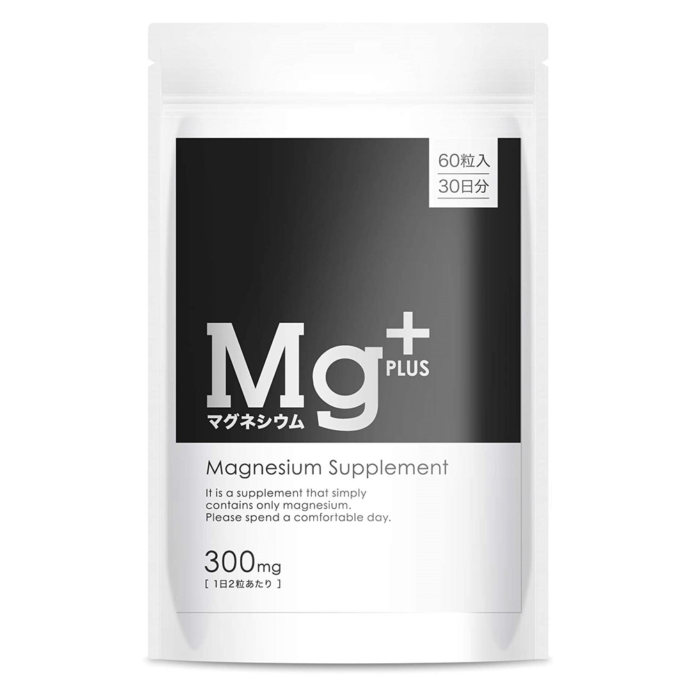 Японский магний Mononet Magnesium Supplement Mg+ plus, 300 мг. (60 штук на 30 дней)