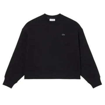 Женская Кофта теннисная Lacoste Oversized Double Face Jersey - black