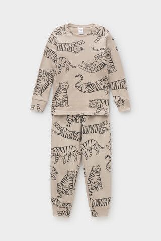 пижама  для мальчика  К 1552/24/темно-бежевый,тигры