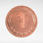 Germany, 1 Pfennig, 1992, (Karlsruhe Mint - "G"), VF