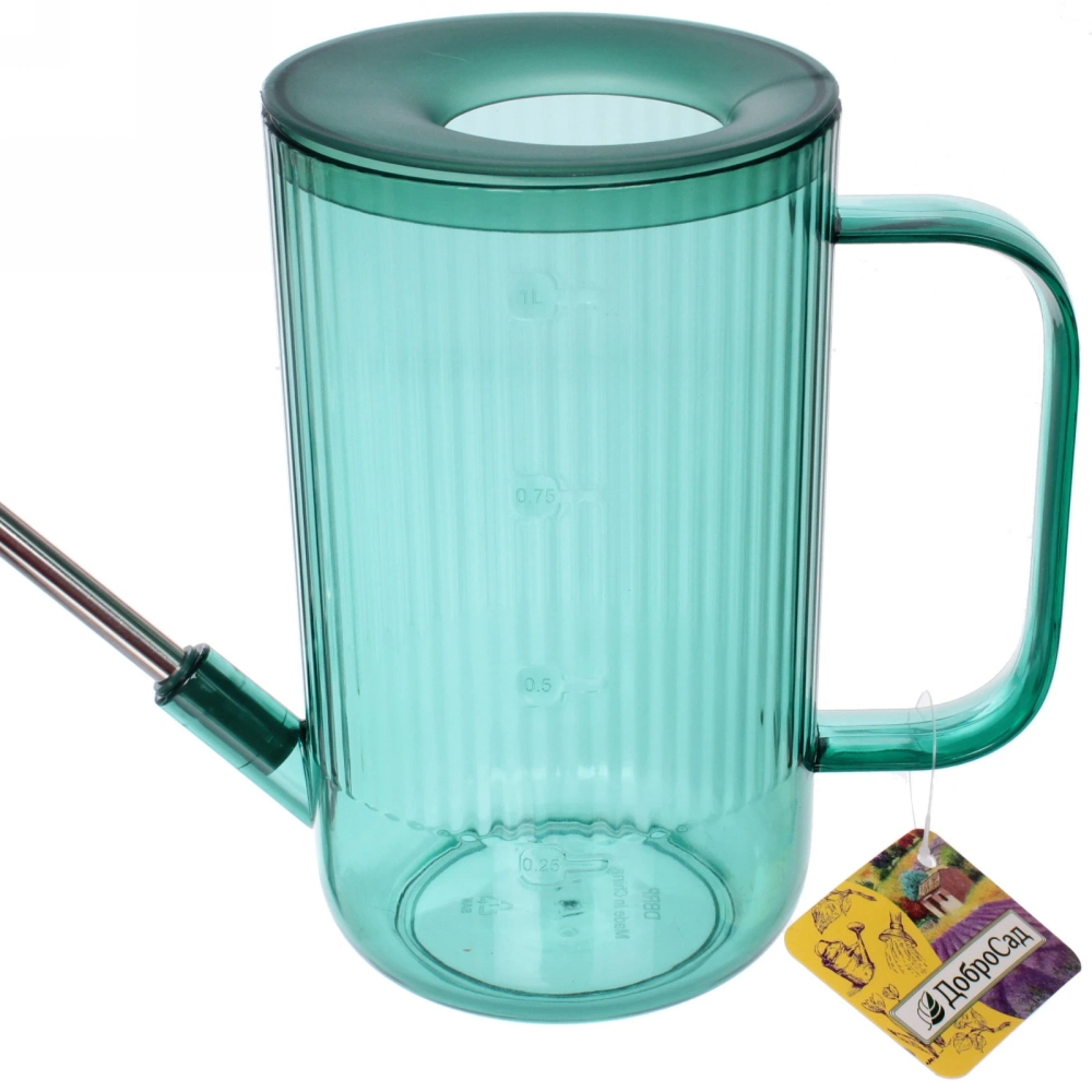 Лейка для растений 1л «Niagara Falls» с прикорневым поливом, нефрит ДоброСад