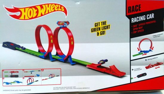 Автотрек "Hot Wheels" 2 кольца