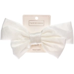 Зажим для волос «ПЕРСЕЯ», цвет белый, 14*11см (белый блистер)