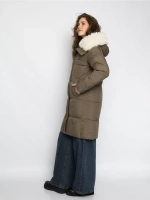 Куртка зимняя удлиненная с капюшоном