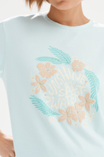 23525 Футболка женская (светло-бирюзовый)