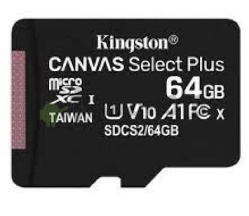 Карта памяти Kingston Canvas Select Plus microSDXC Class 10 A1 64GB (100mb/s)