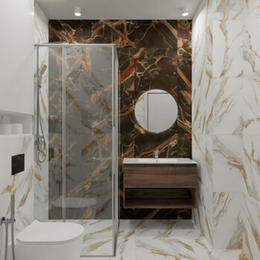 Керамогранит Global Tile Alpica 600х600 мм темно-коричневый