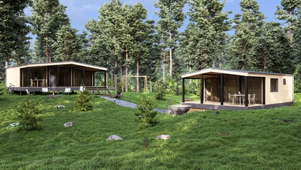 Модульный дом, каркасный