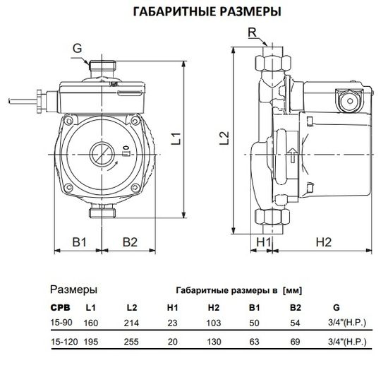 Насос повышения давления Smart Install CPB 15-120 195 с гайками (110302S)