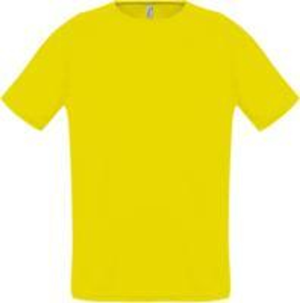 Футболка унисекс Sporty 140, лимонно-желтая