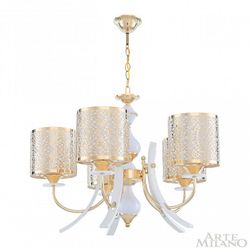 Подвесная люстра Arte Milano Florentia-6067 306067/5 Wh/Gd