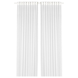IKEA GJERTRUD  (ИКЕА ГЙЕРТРУД)  -  Шторы, 2 шт, на ленте/белые, 145x300 см