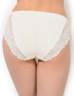 Высокие трусики с кружевом Charm (Размер: M) (Цвет: телесный)