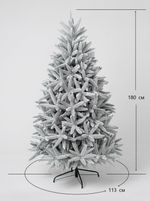 Заснеженная елка «Скандинавия» (Литая хвоя) от 1.8 до 2.1 м