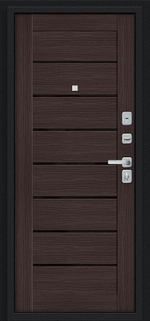 Техно/BChrome Букле черное/Wenge Melinga 205*86 левое