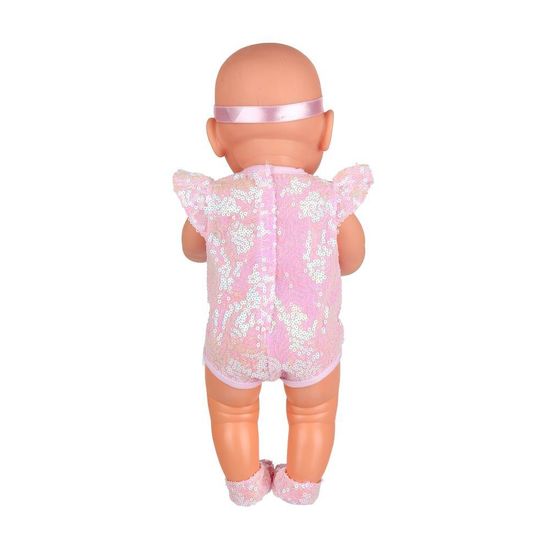 Пупс озвуч 40см, пьет, писает, закр. глазки, 4акс, 50 звуков КАРАПУЗ