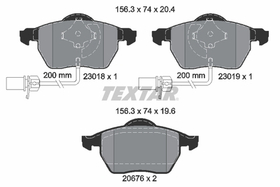 TEXTAR - 2301802-TET - Brake Pad Set, disc brake