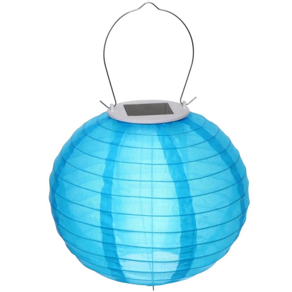 Светильник дачный на солн. батарее «Фонарик» 20 см, 1 лампа LED, с подвесом, Голубой
