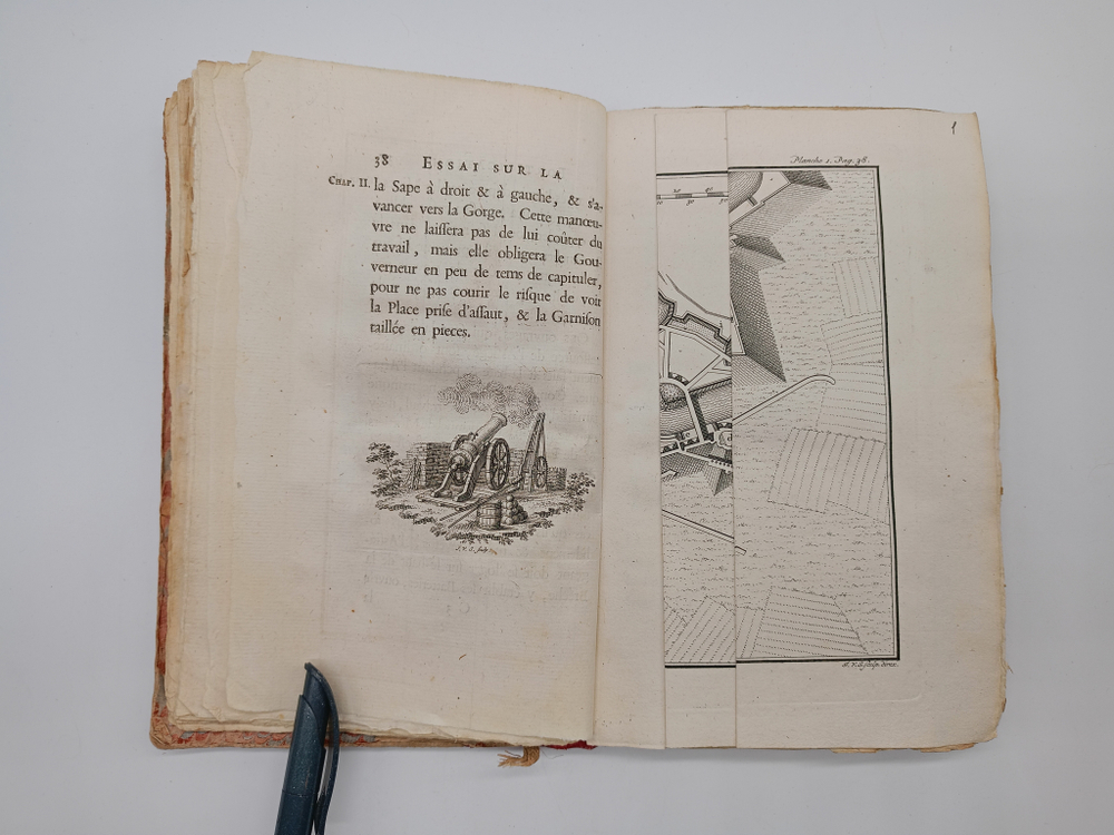 "Essai sur la fortification. Эссе об укреплении.". Henrik Horft (Генрих Горст ). 1744 г.