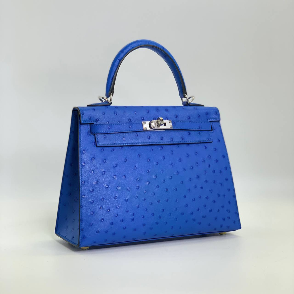 Сумка Hermes из кожи страуса 25 см
