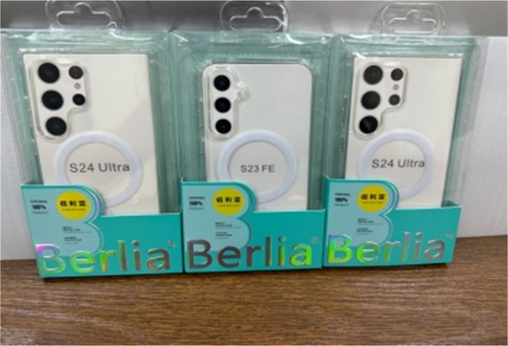 Накладка Berlia прозрачный с MagSafe для Samsung S24 Ultra