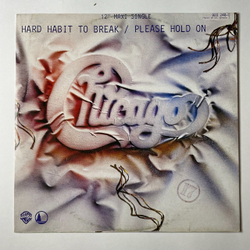Винтажная виниловая пластинка LP Chicago Hard Habit To Break, Please Hold On (Germany 1984) Maxi Single 45 RPM