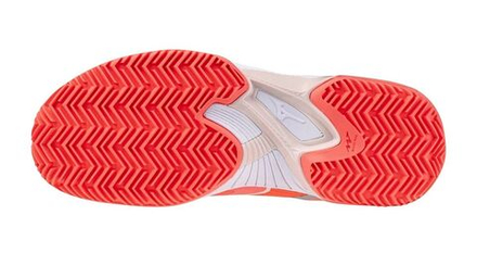 Женские Кроссовки теннисные Mizuno Wave Exceed Court CC - calypso coral/white/barely pink