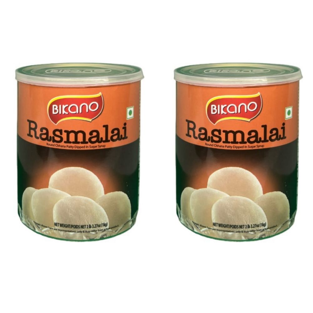 Творожные шарики Расмалай Bikano Rasmalai в сиропе 1 кг, 2 шт