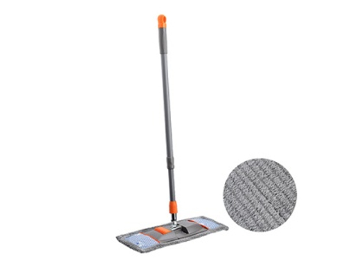 Швабра с насадкой из микрофибры 44*15см ручка телескоп. 83*126см BY (24шт/кор)