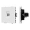 Механизм телефонной розетки SCT-NOBE-MTL1-SFPL-WH (RJ-11, 4C) Arlight 054300