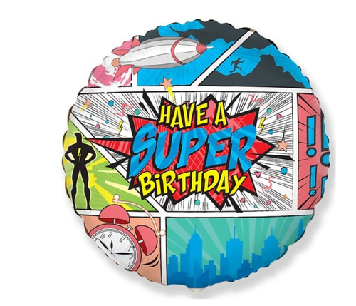 Шар круг 46 см Комиксы