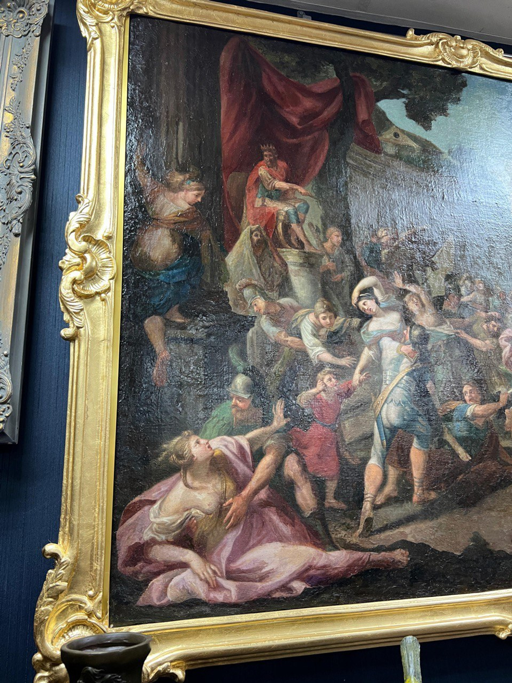 Антикварная картина «Похищение сабинянок»