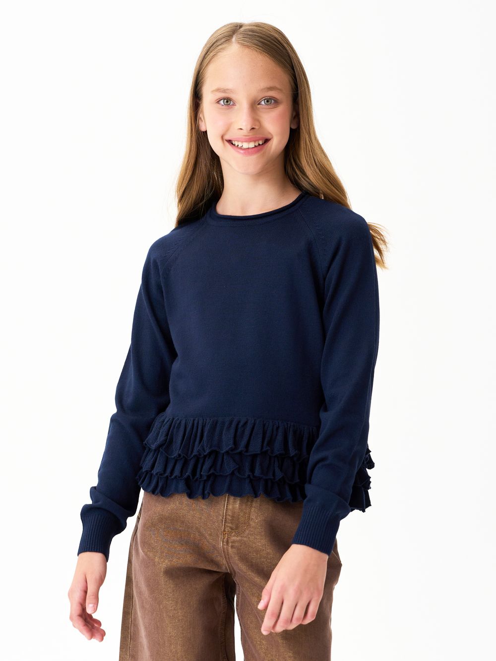 Джемпер для девочки AT1259 синий