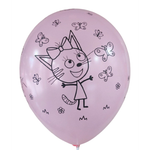 Шар 12" Ассорти Котики, пастель Sp
