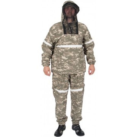 Костюм противоэнцефалитный Helios СТОП-КЛЕЩ р. 52-54 Серый Пиксель