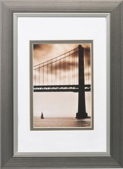 HENZO 80982 15x20 /10x15 (паспарту) Frisco Bay пластик (т.серая) ф/рамка