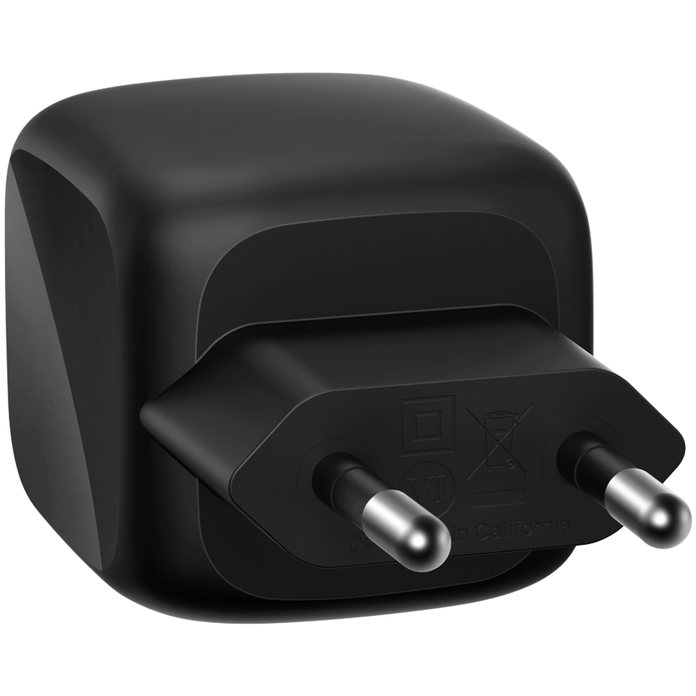BELKIN 50w Dual USB-C PD wall Charger with PPS, Black