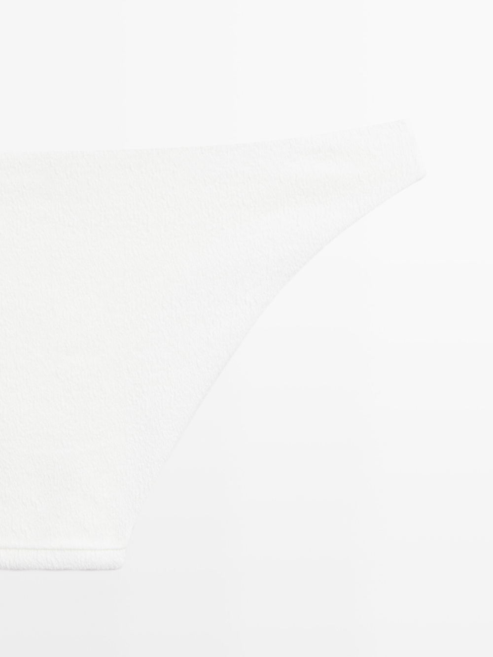 Massimo Dutti Плавки бикини из рельефной ткани, белый