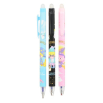 Ручка гелевая, пиши-стирай, автоматическая, Basir, синие чернила, серия "Волшебник", 3 цвета корпуса, 12 шт