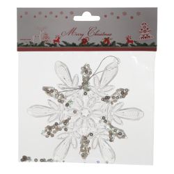 GAEM Украшение новогоднее "Снежинка", L12 W0,5 H14 см