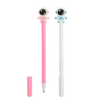 Ручка шариковая, Basir, синие чернила, серия "Космонавт", с резиновой фигуркой, 24 шт