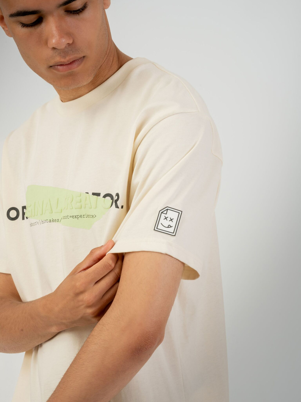 Футболка мужская ORIGINAL CREATOR ERROR_404 T-SHIRT, Молочный