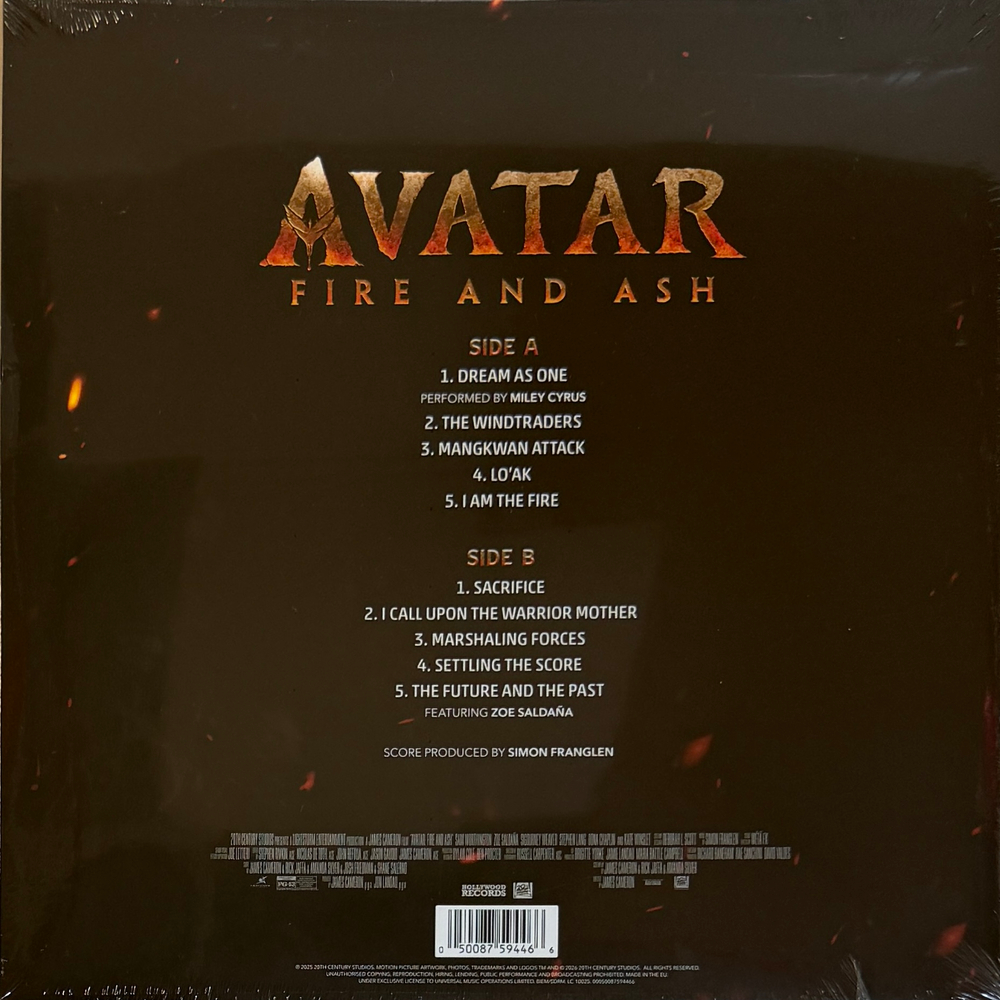 Avatar: Fire and Ash - Original Motion Picture Soundtrack 2LP (Европа 2026г.) Т