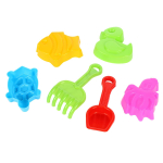 Песочный набор 9предм. формочки, лопатка, грабельки, сито 7030 (Юг-пласт)