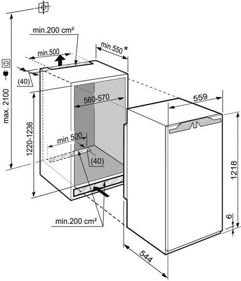 Встраиваемый холодильник Liebherr IKBP 2364