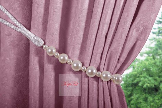 Длинные шторы. Луи (пыльная роза). Шторы из стриженного бархата