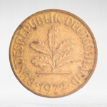 Germany, 10 Pfennigs, 1972, (Munich Mint - "D"), VF
